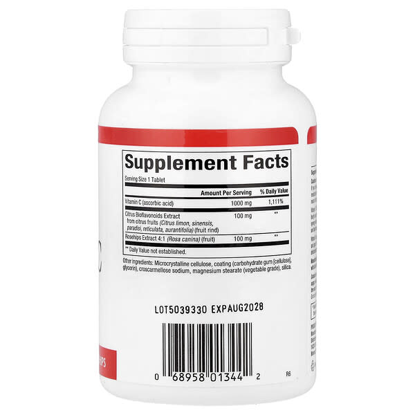 Alternative view of Natural Factors, Vitamin C, Plus Bioflavonoids & Rosehips, 90 Tablets