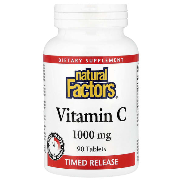 Natural Factors, Vitamin C, Time Release, 1,000 mg, 90 Tablets