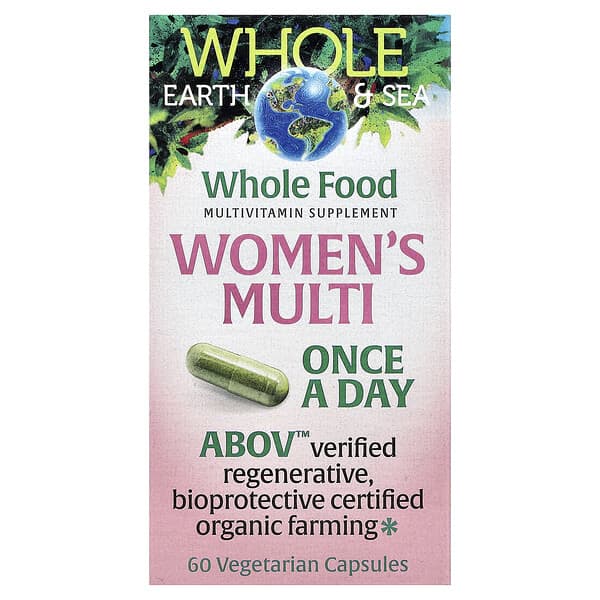 Natural Factors, Whole Earth & Sea®, Women's Multi, 60 Vegetarian Capsules