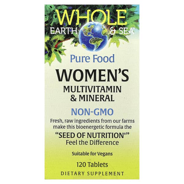 Natural Factors, Whole Earth & Sea®, Women's Multivitamin & Mineral, 120 Tablets