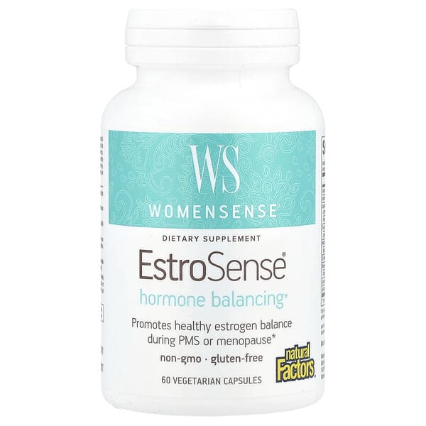 Natural Factors, WomenSense®, EstroSense®, Hormone Balancing, 60 Vegetarian Capsules