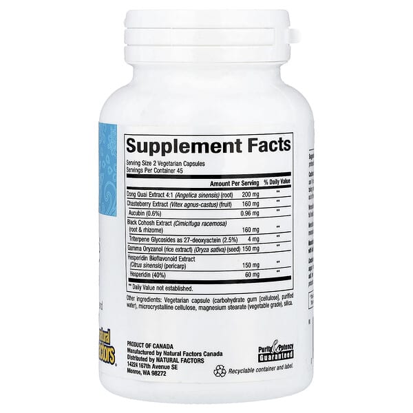 Alternative view of Natural Factors, WomenSense®, MenoSense®, Menopause Formula, 90 Vegetarian Capsules