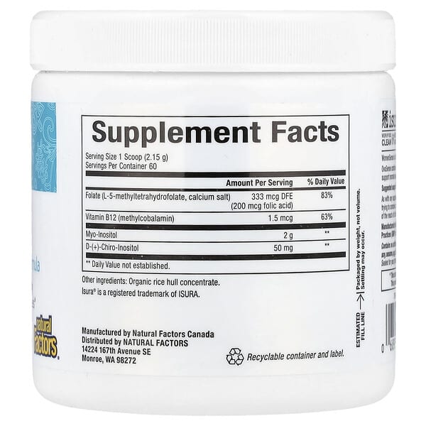 Alternative view of Natural Factors, Womensense®, OvaSense™, 4.55 oz (129 g)