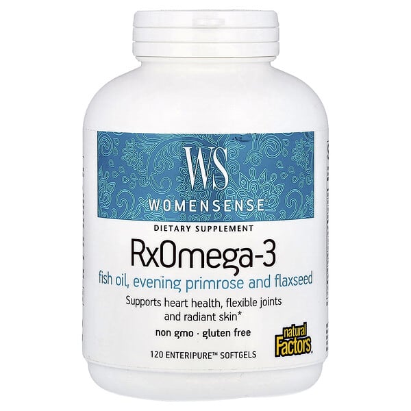 Natural Factors, WomenSense®, RxOmega-3, 120 Enteripure™ Softgels