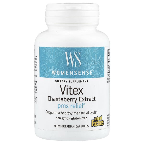 Natural Factors, WomenSense®, Vitex Chasteberry Extract, 80 mg, 90 Vegetarian Capsules