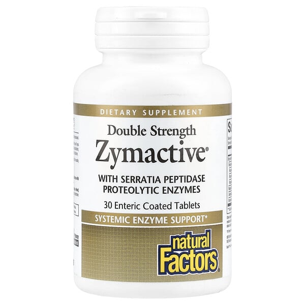 Natural Factors, Zymactive, 30 Enteric Coated Tablets