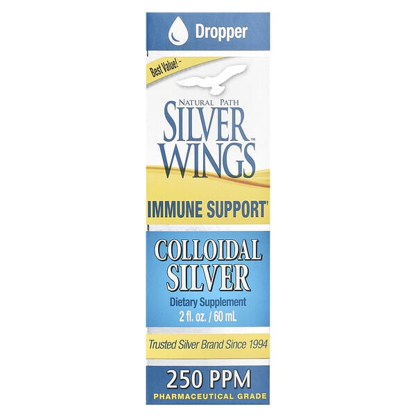 Natural Path Silver Wings, Colloidal Silver, 2 fl oz (60 ml)