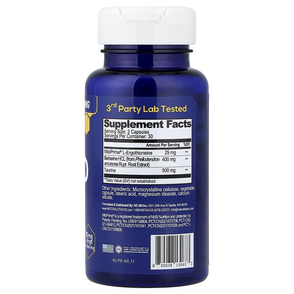 Alternative view of Natural Stacks, NeuroLife™, 60 Vegan Capsules