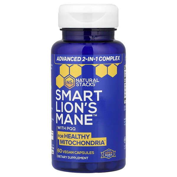 Natural Stacks, Smart Lion's Mane™ With PQQ, 60 Vegan Capsules