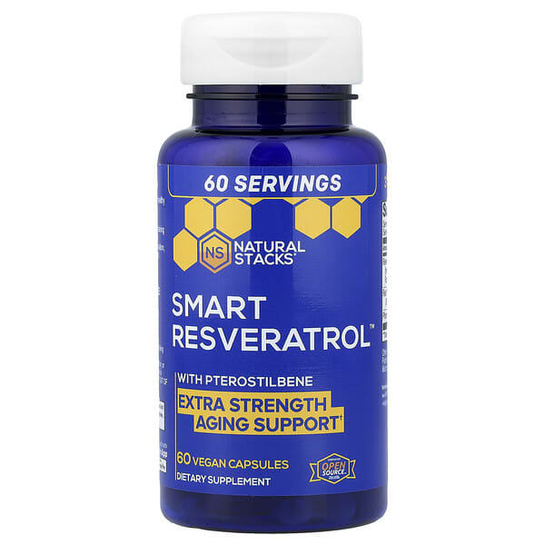 Natural Stacks, Smart Resveratrol™, 60 Vegan Capsules
