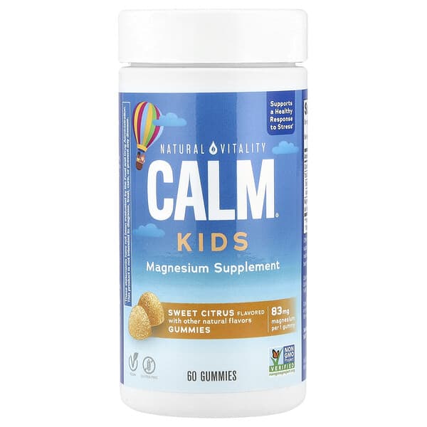Natural Vitality, CALM® Kids Gummies, Sweet Citrus, 83 mg, 60 Gummies