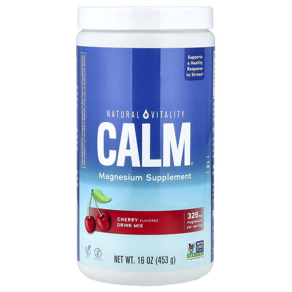 Natural Vitality, CALM®, Magnesium Supplement, Cherry, 16 oz (453 g)