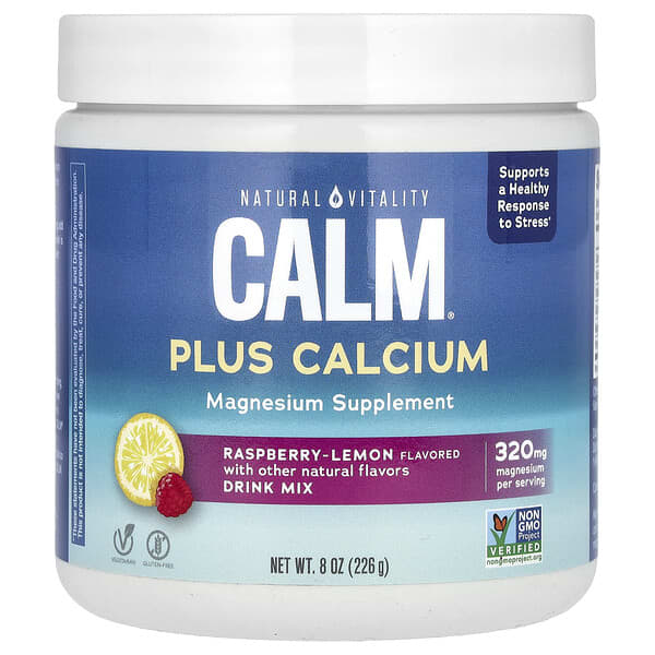 Natural Vitality, CALM, Plus Calcium, Raspberry-Lemon, 8 oz (226 g) 4 Natural Vitality, CALM, Plus Calcium, Raspberry-Lemon, 8 oz (226 g)