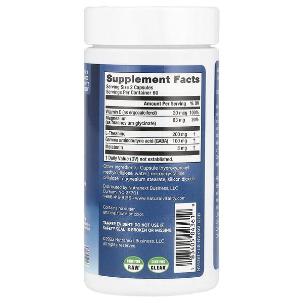 Alternative view of Natural Vitality, Calm® Sleep, 120 Capsules