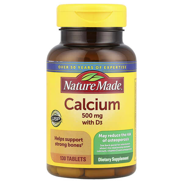 Nature Made, Calcium with D3, 130 Tablets