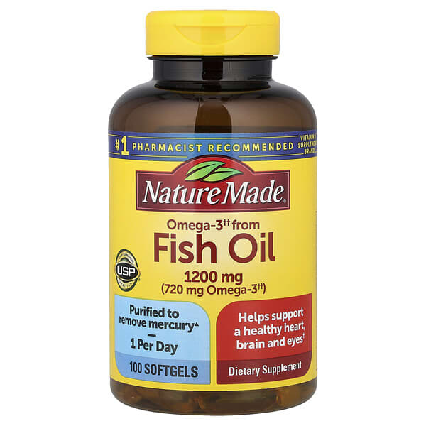 Nature Made, Fish Oil, 1,200 mg, 100 Softgels