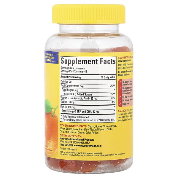 Alternative view of Nature Made, Fish Oil Gummies, Orange , 90 Gummies
