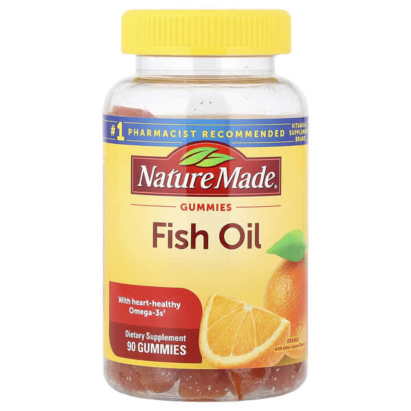 Nature Made, Fish Oil Gummies, Orange , 90 Gummies 5 Nature Made, Fish Oil Gummies, Orange , 90 Gummies