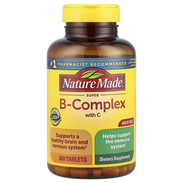 Nature Made, Super-B Complex with Vitamin C, 360 Tablets