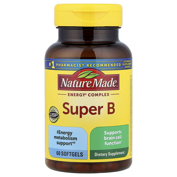 Nature Made, Super B Energy Complex, 60 Softgels