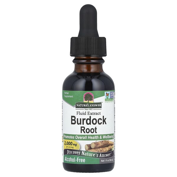 Nature's Answer, Burdock Root, Fluid Extract, Alcohol-Free, 2,000 mg, 1 fl oz (30 ml)