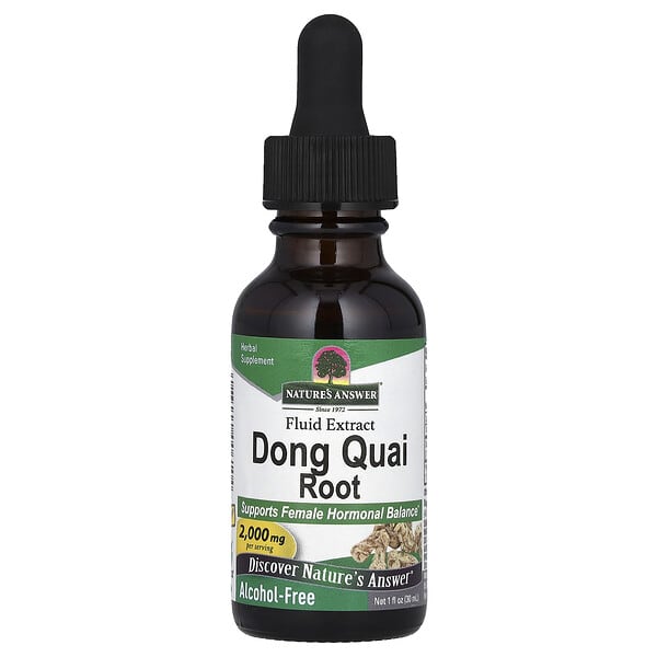 Nature's Answer, Dong Quai Root, Fluid Extract, Alcohol Free, 2,000 mg, 1 fl oz (30 ml) 2 Nature's Answer, Dong Quai Root, Fluid Extract, Alcohol Free, 2,000 mg, 1 fl oz (30 ml)