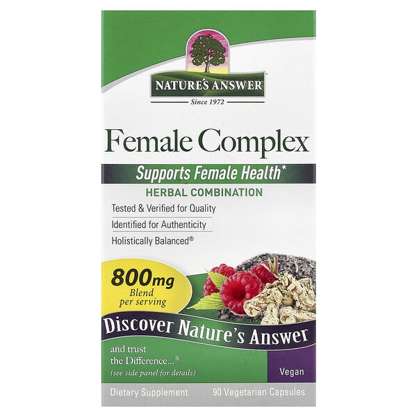 Nature's Answer, Female Complex, Herbal Combination, 90 Vegetarian Capsules