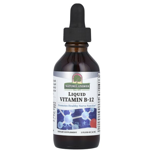 Nature's Answer, Liquid Vitamin B-12, 1,000 mcg, 2 fl oz (60 ml) 5 Nature's Answer, Liquid Vitamin B-12, 1,000 mcg, 2 fl oz (60 ml)