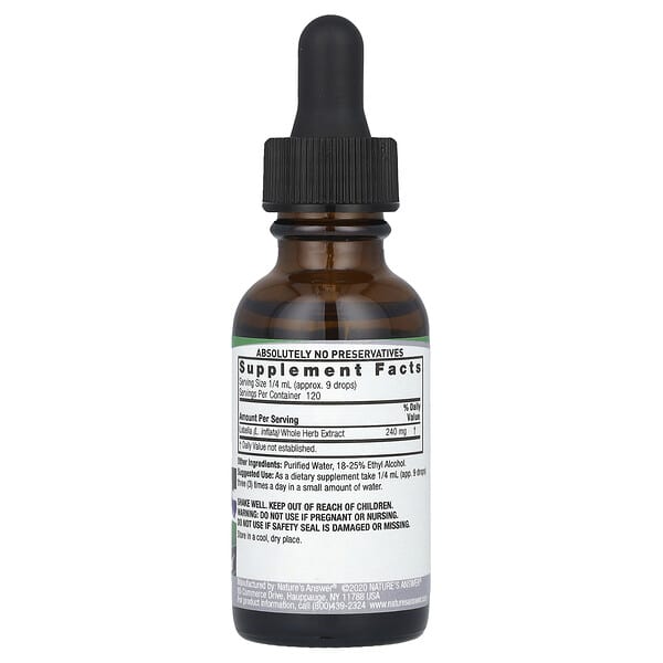 Alternative view of Nature's Answer, Lobelia Extract, 690 mcg, 1 fl oz (30 ml)