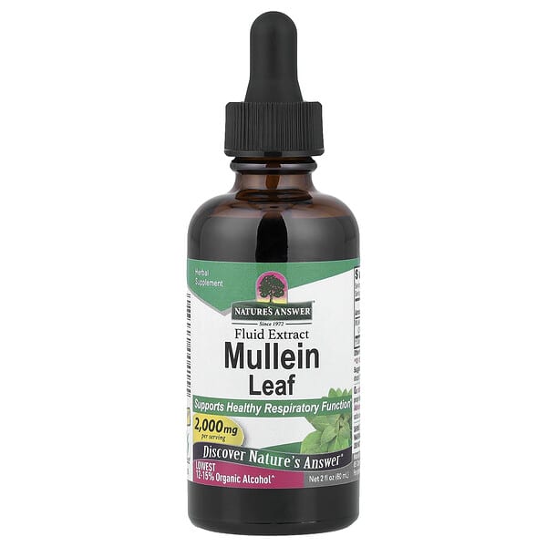 Nature's Answer, Mullein Leaf Fluid Extract, 2 fl oz (60 ml)