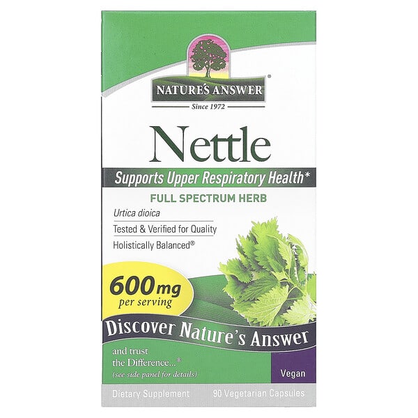 Nature's Answer, Nettle, 90 Vegetarian Capsules (300 mg per Capsule)