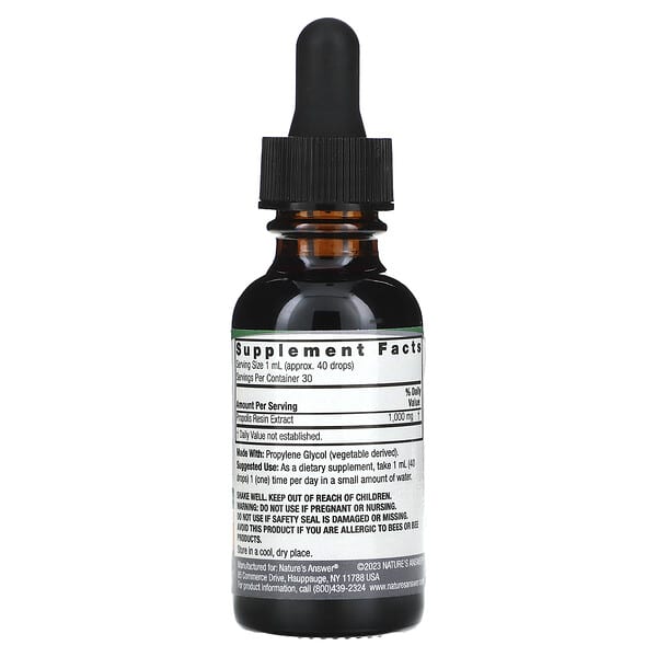 Alternative view of Nature's Answer, Propolis Extract, Alcohol-Free, 1,000 mg, 1 fl oz (30 ml)