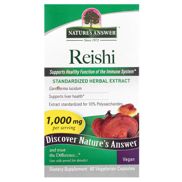 Nature's Answer, Reishi, 60 Vegetarian Capsules (500 mg per Capsule)