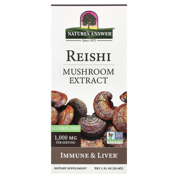 Nature's Answer, Reishi, Mushroom Extract, Alcohol Free, 1 fl oz (30 ml)