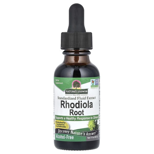 Nature's Answer, Rhodiola Root, Standardized Fluid Extract, Alcohol-Free, 1,000 mg, 1 fl oz (30 ml)