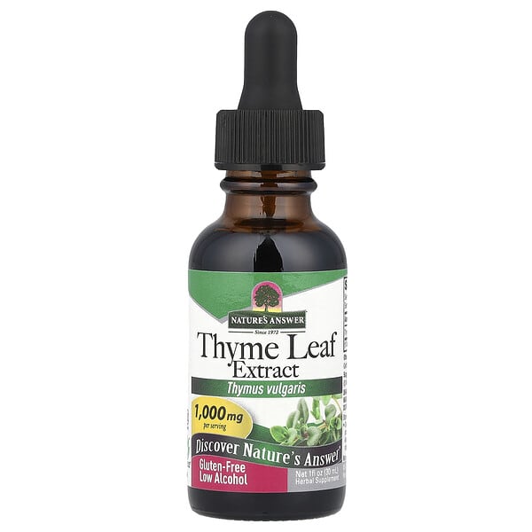 Nature's Answer, Thyme Leaf Extract, 1,000 mg, 1 fl oz (30 ml) 3 Nature's Answer, Thyme Leaf Extract, 1,000 mg, 1 fl oz (30 ml)
