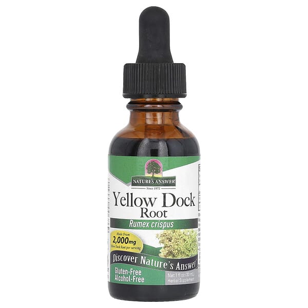 Nature's Answer, Yellow Dock Root, Alcohol-Free, 500 mg, 1 fl oz (30 ml) 2 Nature's Answer, Yellow Dock Root, Alcohol-Free, 500 mg, 1 fl oz (30 ml)