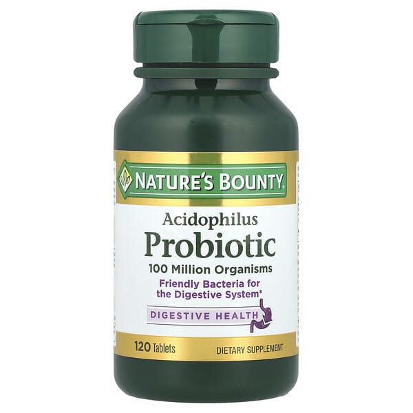 Nature's Bounty, Acidophilus Probiotic, 120 Tablets (0.5 mg per Tablet)
