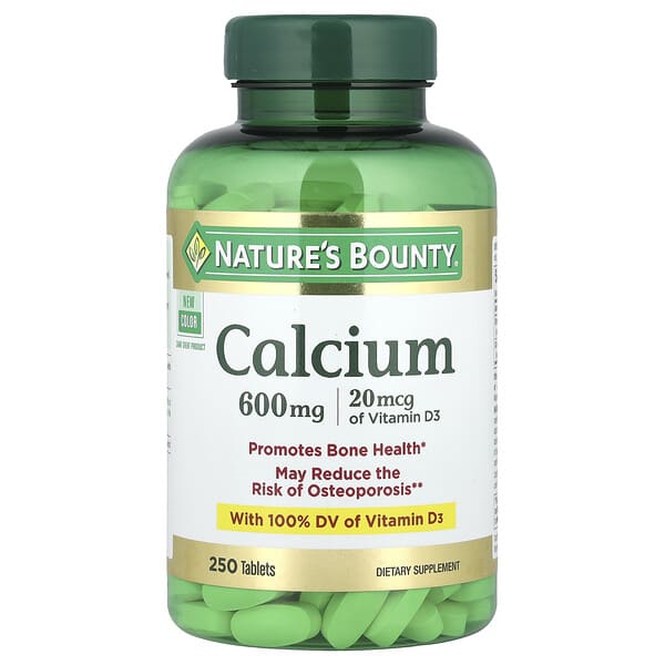 Nature's Bounty, Calcium, 250 Tablets 4 Nature's Bounty, Calcium, 250 Tablets