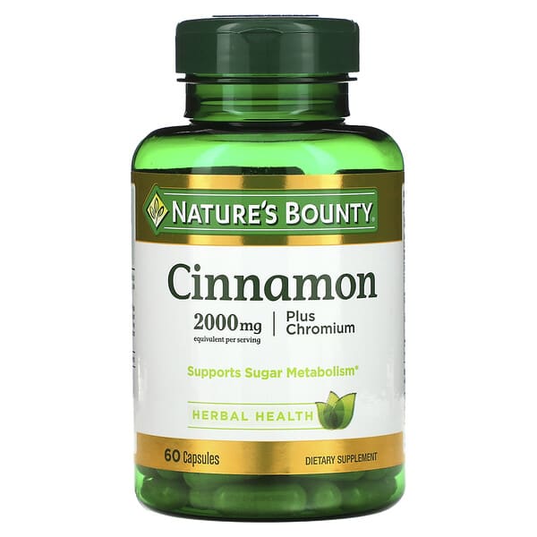 Nature's Bounty, Cinnamon Plus Chromium, 60 Capsules