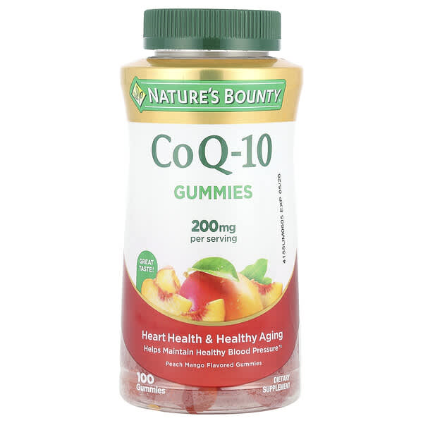 Nature's Bounty, CoQ-10 Gummies, Peach Mango, 100 Gummies (100 mg per Gummy)