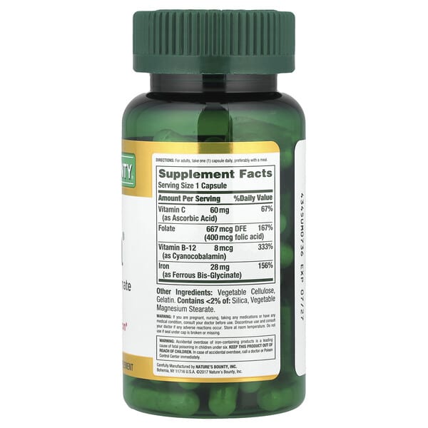 Alternative view of Nature's Bounty, Gentle Iron®, 90 Capsules