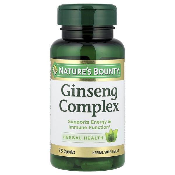 Nature's Bounty, Ginseng Complex, 75 Capsules
