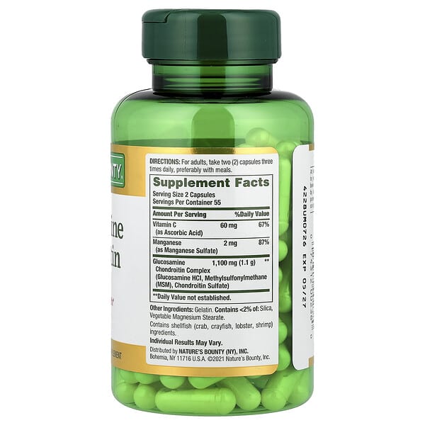 Alternative view of Nature's Bounty, Glucosamine Chondroitin, 110 Capsules