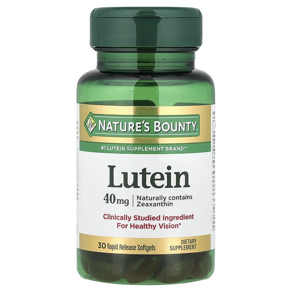 Nature's Bounty, Lutein, 40 mg, 30 Rapid Release Softgels 2 Nature's Bounty, Lutein, 40 mg, 30 Rapid Release Softgels