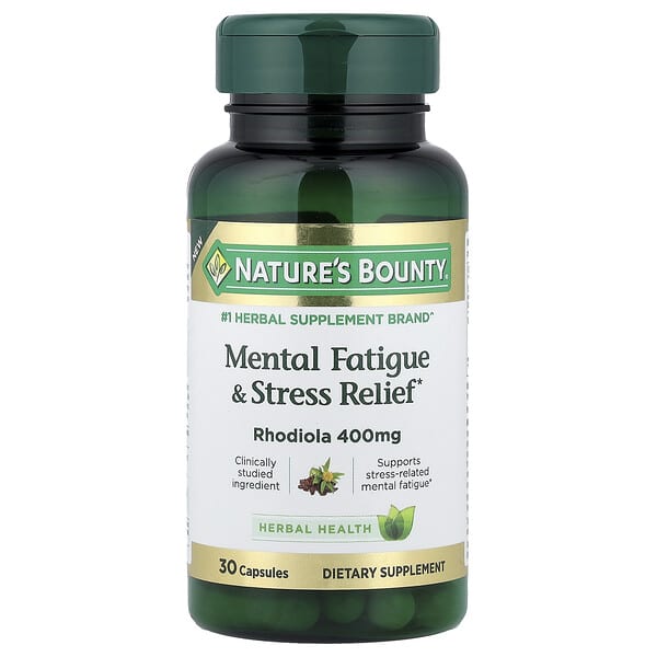 Nature's Bounty, Mental Fatigue & Stress Relief, 400 mg, 30 Capsules