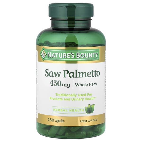 Nature's Bounty, Saw Palmetto, 450 mg, 250 Capsules 5 Nature's Bounty, Saw Palmetto, 450 mg, 250 Capsules