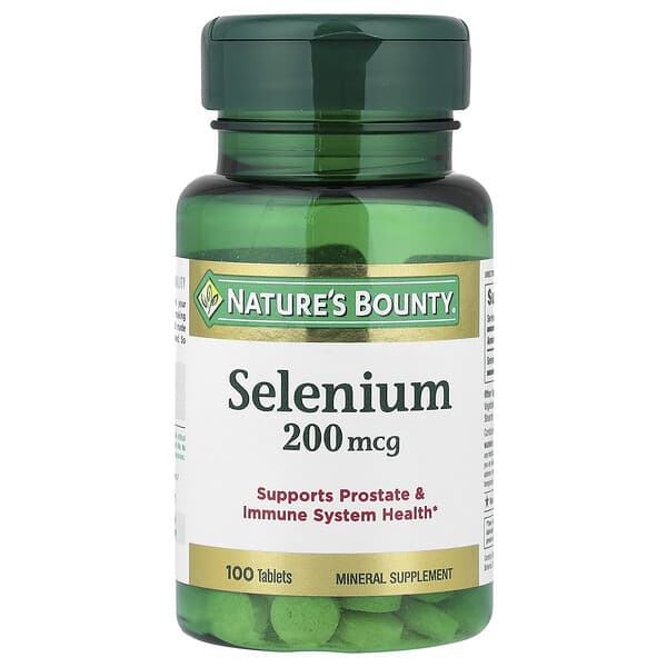 Nature's Bounty, Selenium, 200 mcg, 100 Tablets