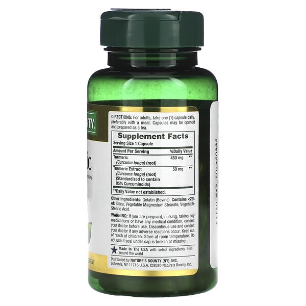 Alternative view of Nature's Bounty, Turmeric, 450 mg, 60 Capsules