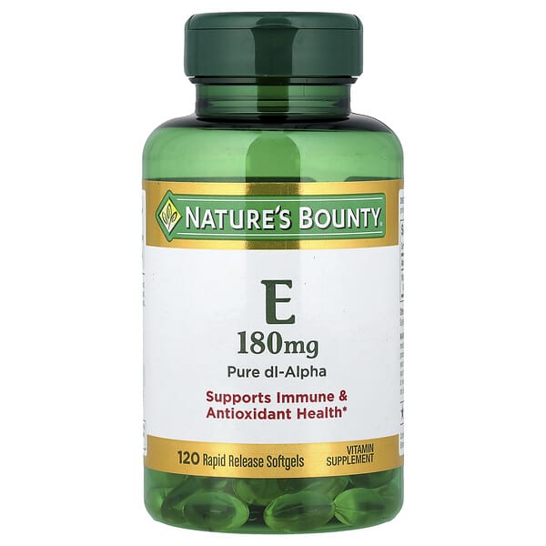 Nature's Bounty, Vitamin E, 180 mg, 120 Rapid Release Softgels